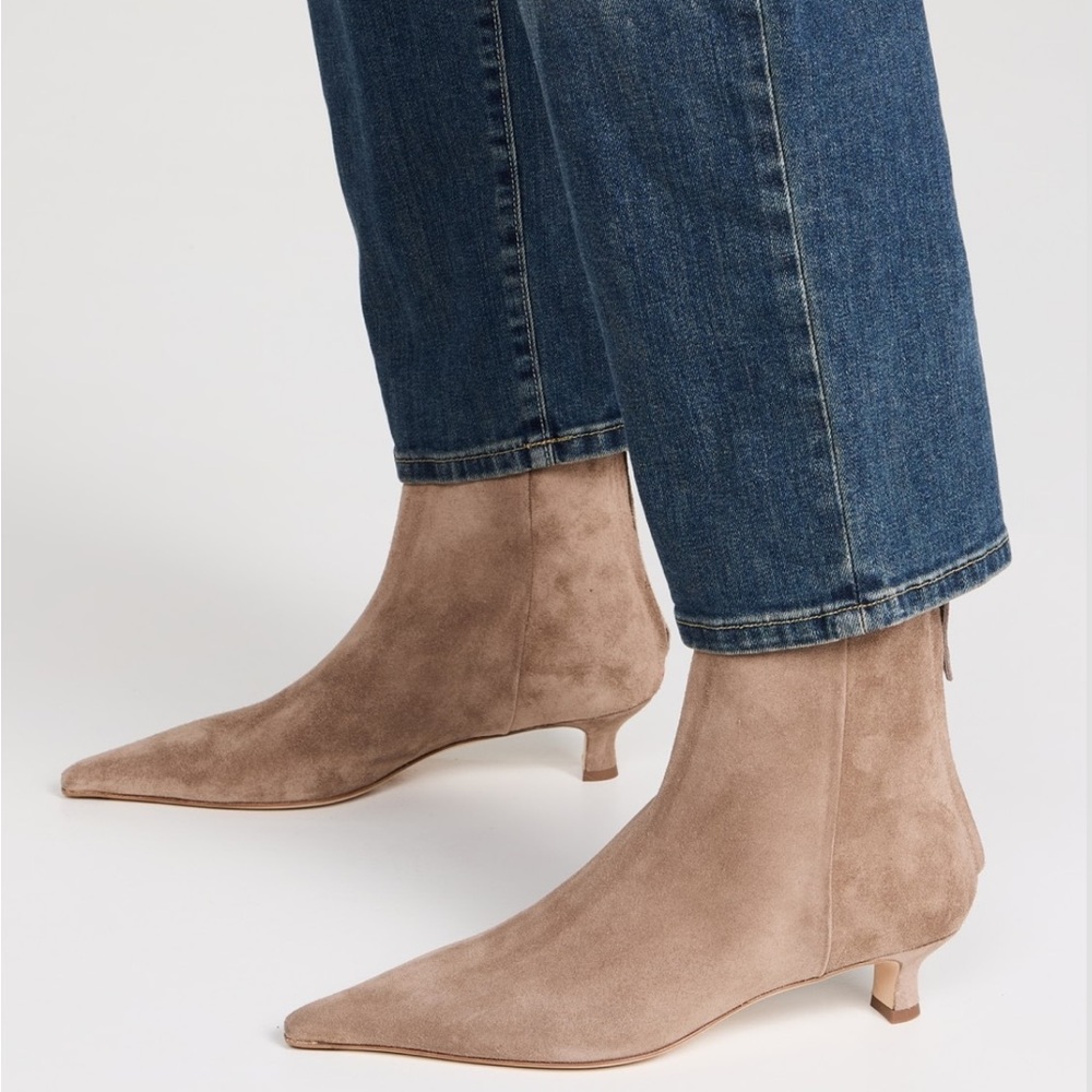 Aeyde Zoe Kitten Heel Boots, 38, Brown - Picture 15 of 16
